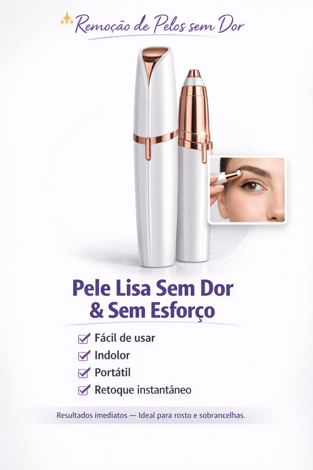 Removedor de Pelos Recarregável