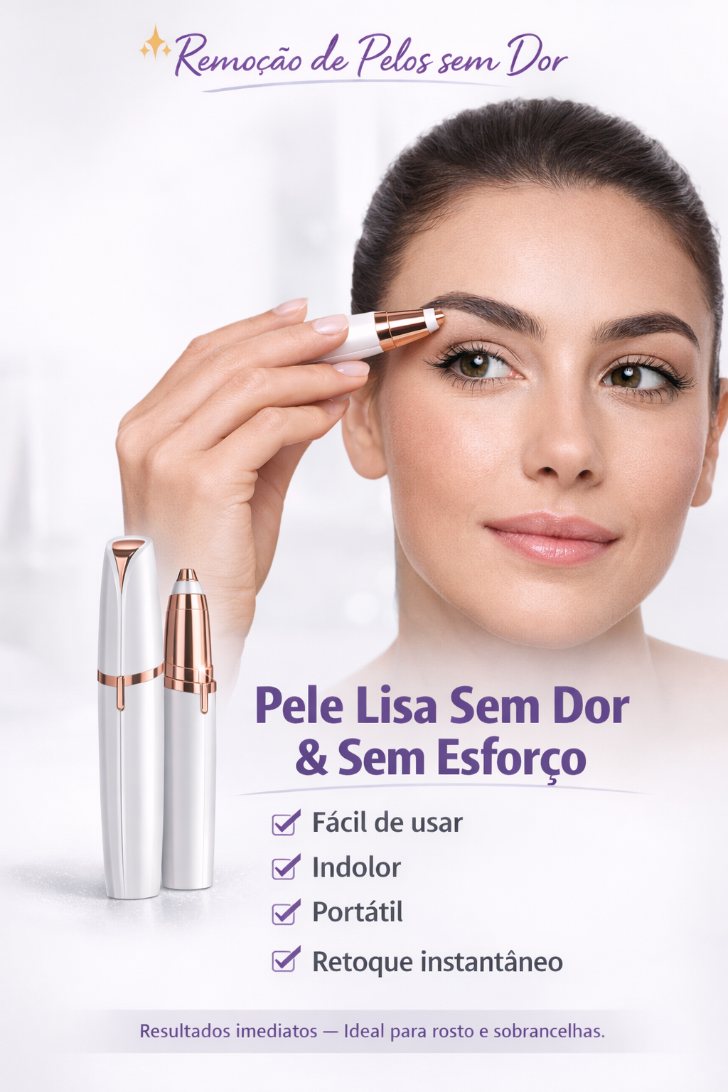 Removedor de Pelos Recarregável